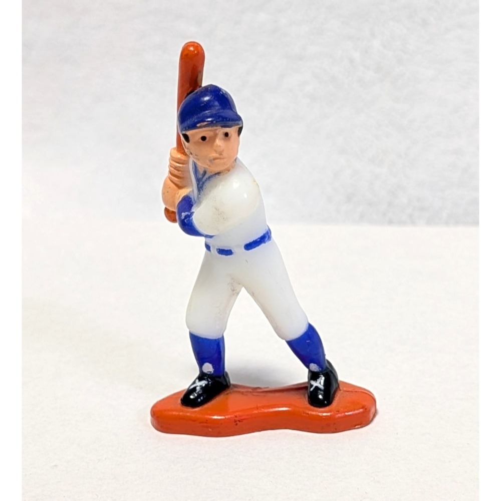 Vintage 1984 Bakery Crafts Cake Topper Figure Baseball Player Batter Replacement